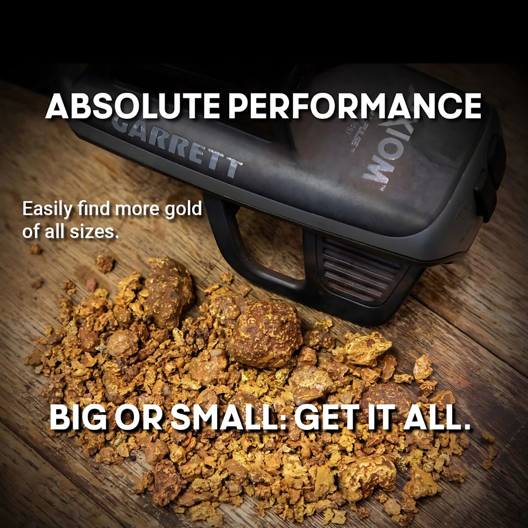 Garrett Axiom PI Gold Detector LITE Package with 11" Mono Search Coil