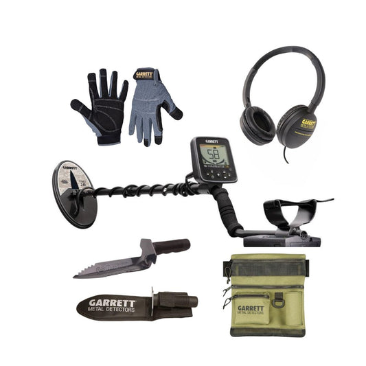 Garrett GoldMaster 24K Metal Detector w/ Headphones, Gloves and Digger