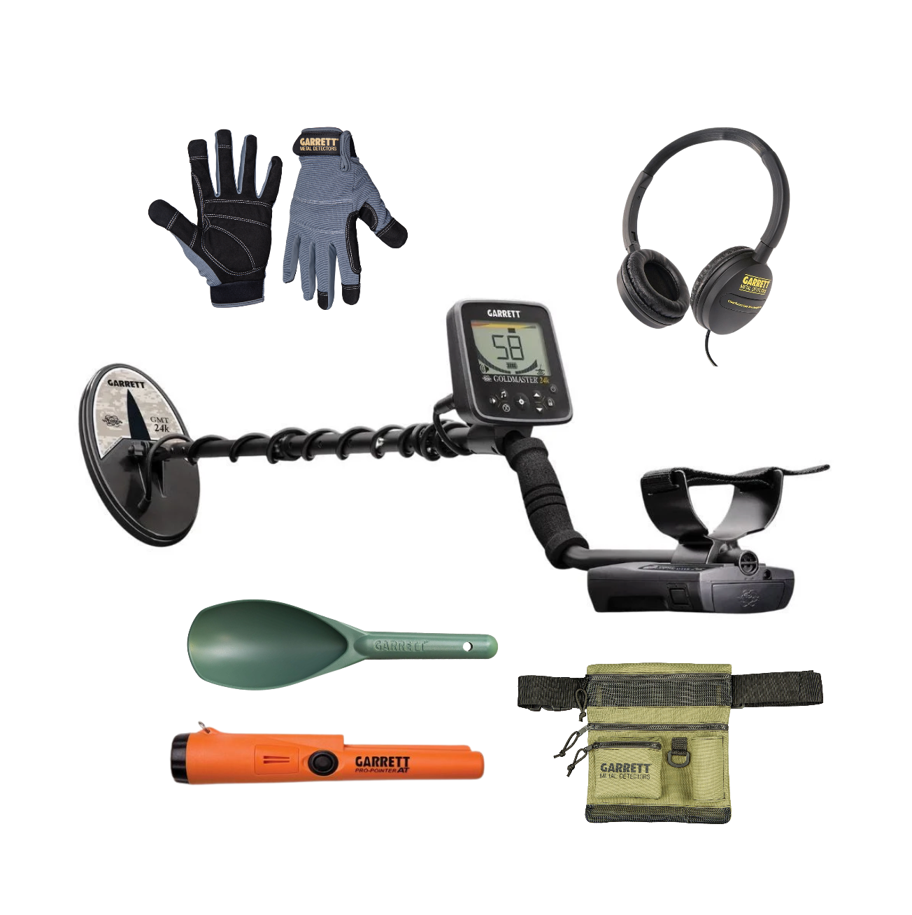 Garrett GoldMaster 24k Metal Detector with Headphones and Pro-Pointer AT