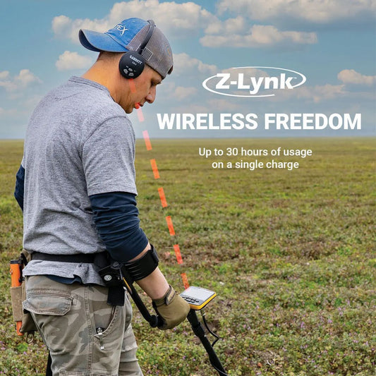 Garrett CS-3 Z-Lynk Metal Detector Wireless Headphones - Destination Gold Detectors