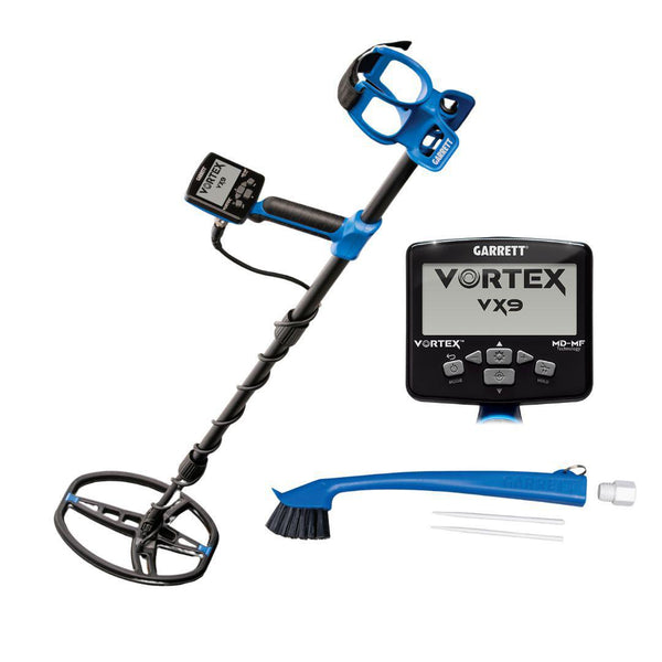 Garrett Vortex VX9 Metal Detector with Keeper Cleaner Brush