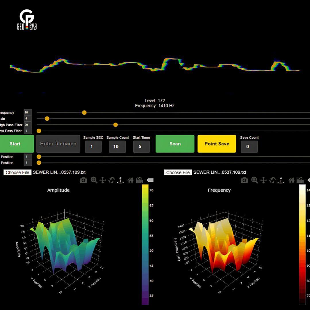 Geo Pro 3D Metal Detector Visualization Software