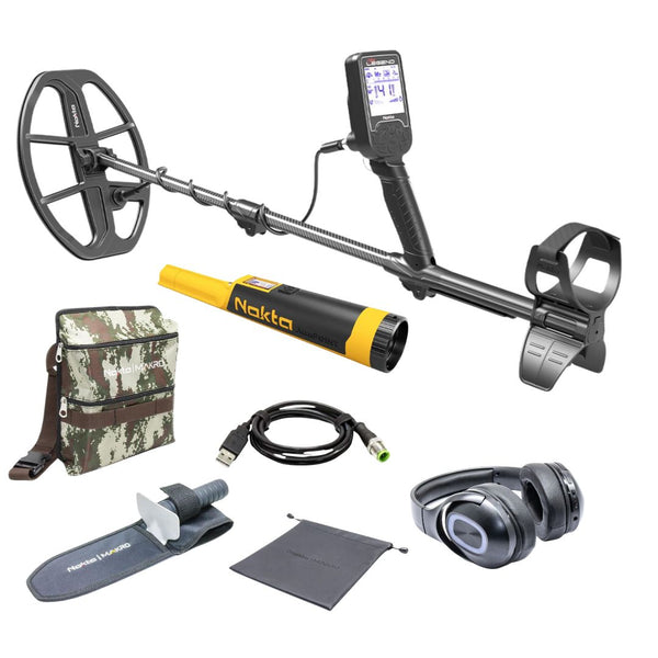 Nokta Legend WHP Metal Detector with LG30 Coil, Digger, Pouch, and FREE AccuPoint