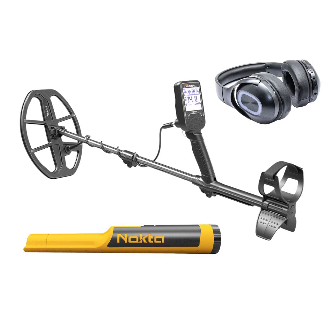 OPEN BOX NOKTA Legend WHP Metal Detector w/ Bluetooth Headphones and AccuPOINT Pin-pointer