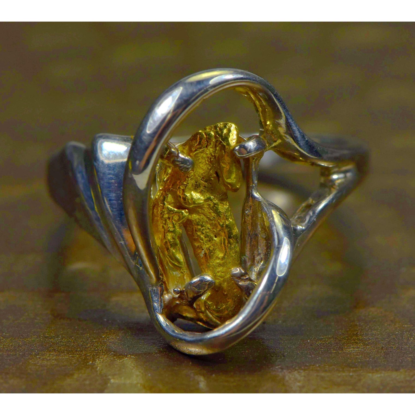 Orocal Gold Nugget Ladies Ring RL784NSS-Destination Gold Detectors
