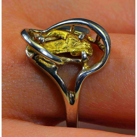 Orocal Gold Nugget Ladies Ring RL784NSS-Destination Gold Detectors