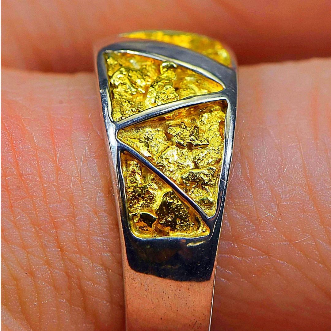 Orocal Gold Nugget Men's Ring RM883NSS-Destination Gold Detectors