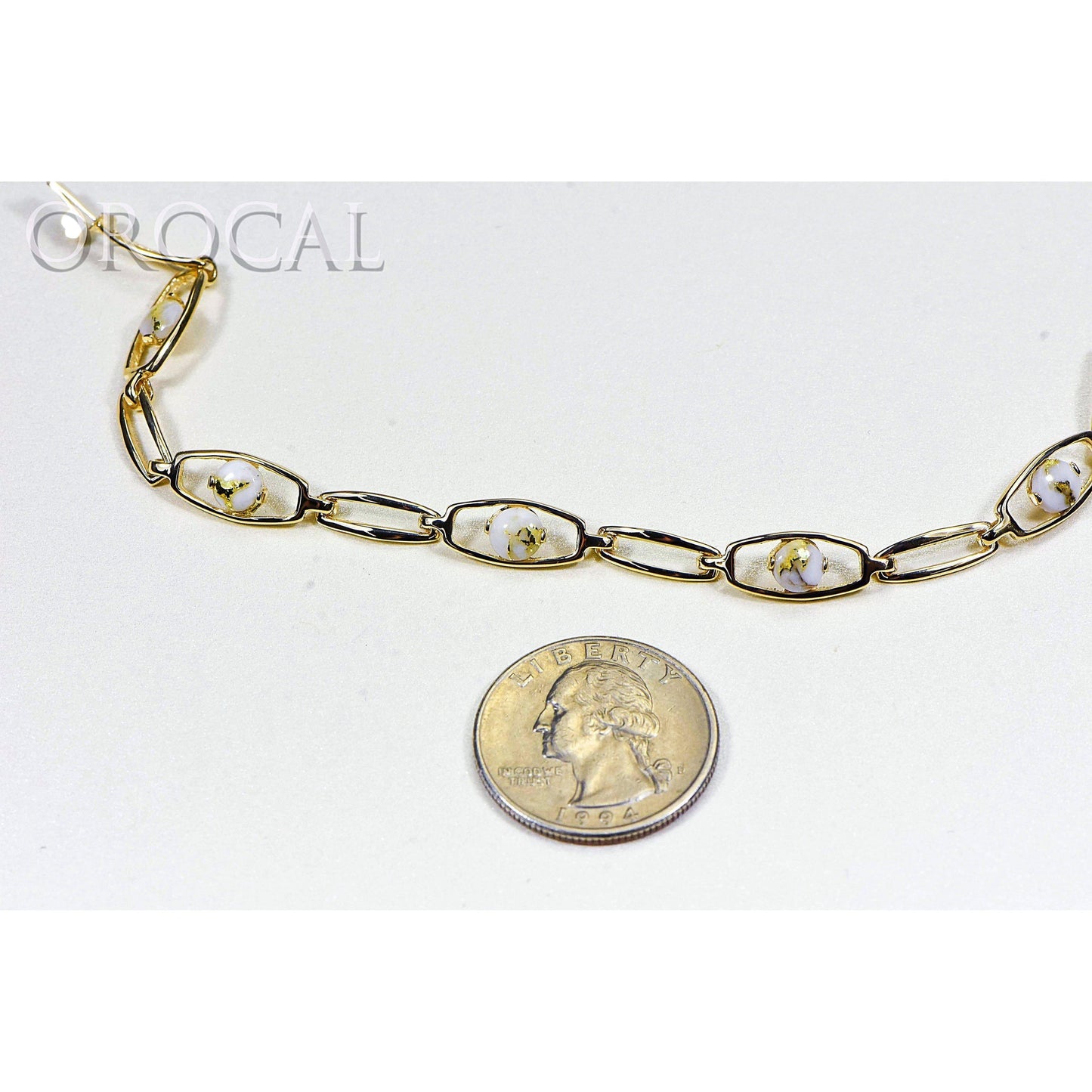 Orocal Gold Quartz Bracelet BDLOV5LHQC89-Destination Gold Detectors