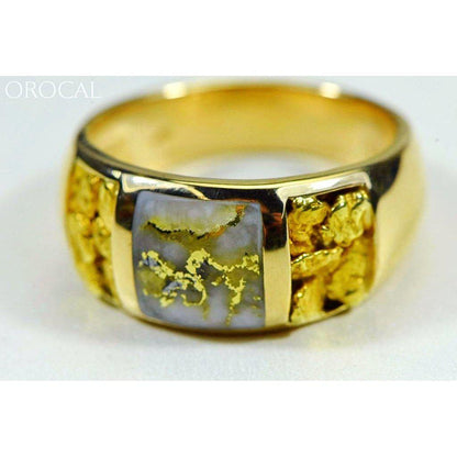 Orocal Gold Quartz Men's Ring RM1088NQ-Destination Gold Detectors
