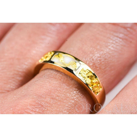 Orocal Gold Quartz with Gold Nuggets Ladies Ring RL733NQ-Destination Gold Detectors