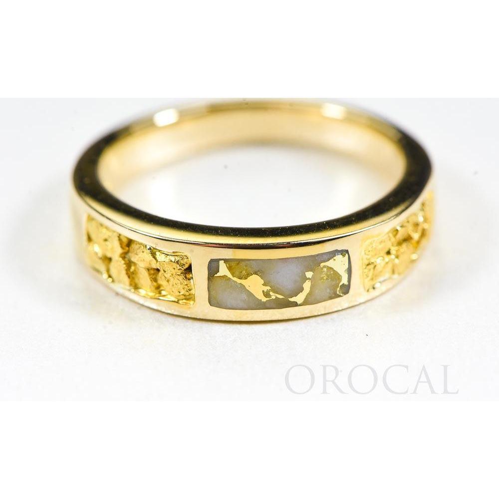 Orocal Gold Quartz with Gold Nuggets Ladies Ring RL733NQ-Destination Gold Detectors