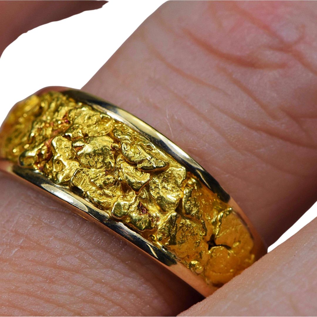 Orocal Gold Nugget Men's Ring RM8.5MMT-Destination Gold Detectors