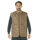 Rothco Quilted Woobie Vest - Coyote Brown - Destination Gold Detectors