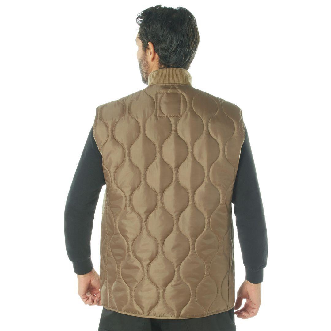 Rothco Quilted Woobie Vest - Coyote Brown - Destination Gold Detectors