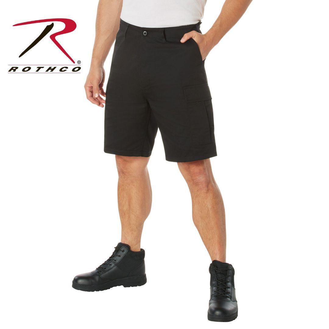 Rothco Black Tactical BDU Shorts-Destination Gold Detectors