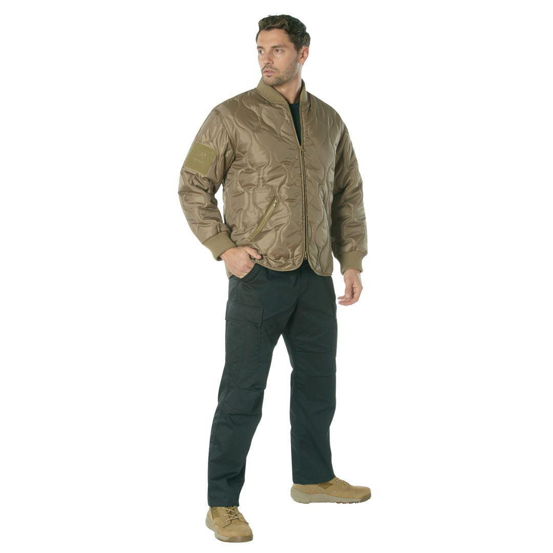 Rothco Brown Concealed Carry Quilted Woobie Jacket - Destination Gold Detectors