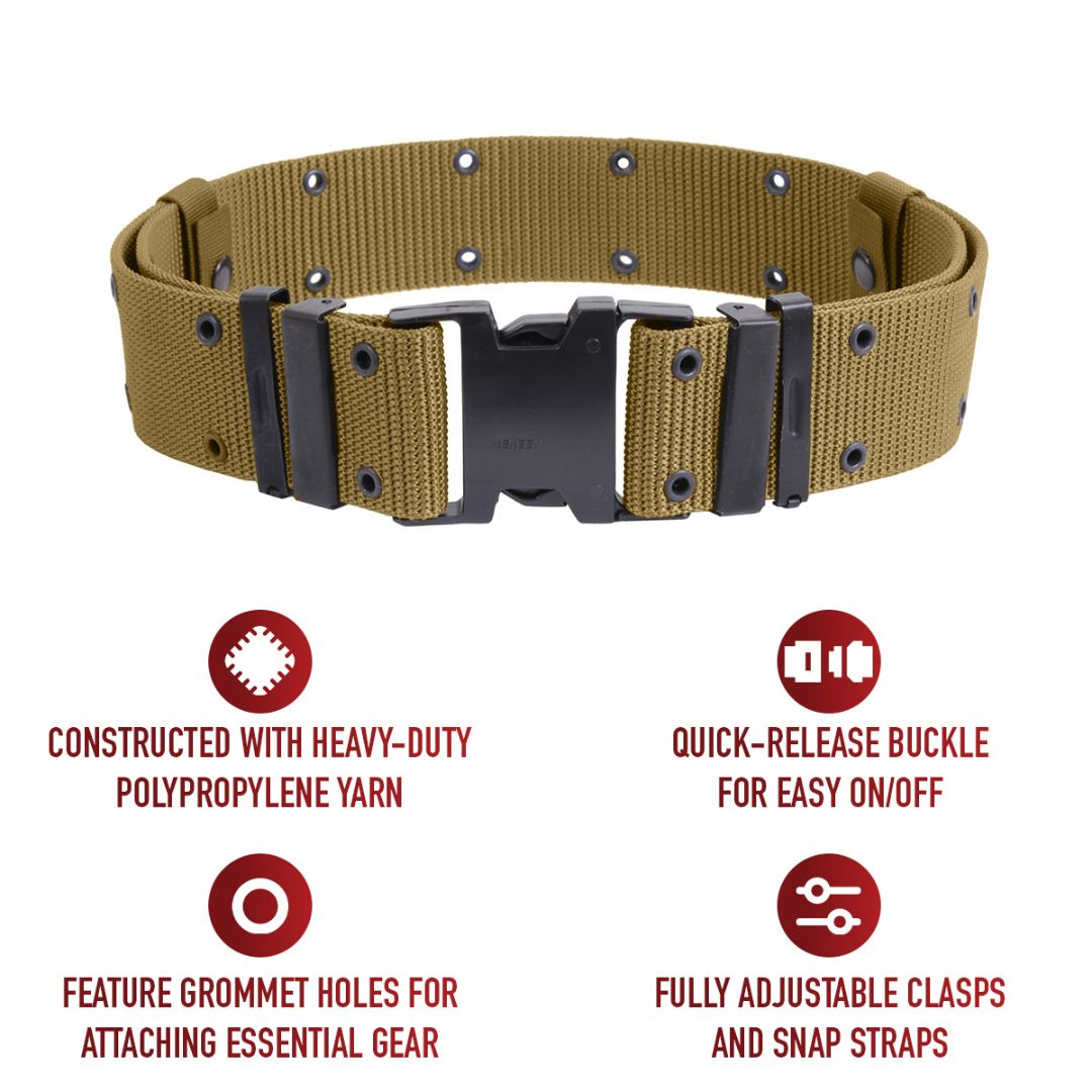 Rothco New Issue Marine Corps Style Quick Release Pistol Belts - Destination Gold Detectors