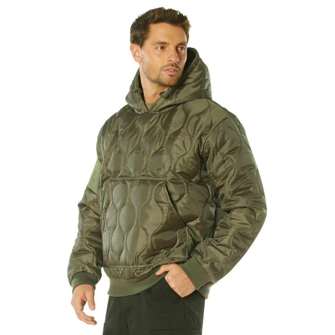 Rothco Quilted Woobie Hooded Sweatshirt - Destination Gold Detectors