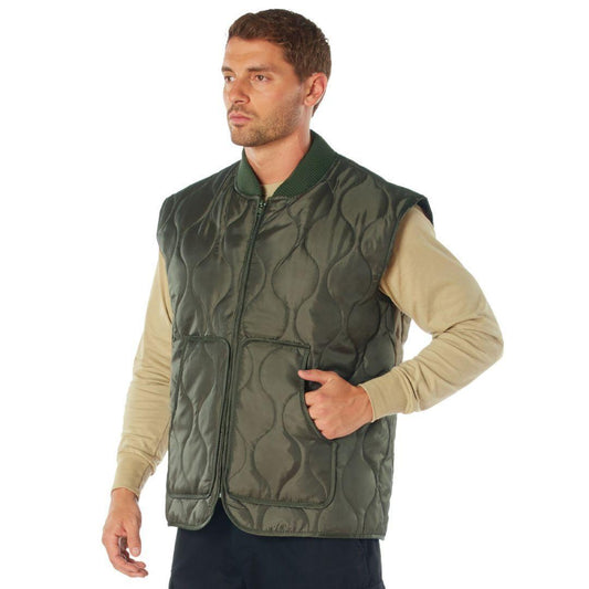 Rothco Quilted Woobie Vest - Olive Drab - Destination Gold Detectors