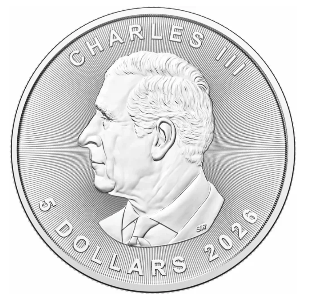 1 Oz .9999 Pure Silver Maple Coin w/ Sterling Silver Frame Pendant