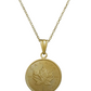 1/10 oz .9999 Pure 24K Maple Gold Bullion with 14K Frame and Chain Necklace