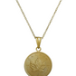 1/10 oz .9999 Pure 24K Maple Gold Bullion with 14K Frame and Chain Necklace