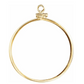 1/4 oz .9999 Pure 24K Maple Gold Round with 14K Frame Pendant