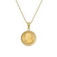 1/10 oz .9999 Pure 24K Maple Gold Bullion with 14K Frame & 1 mm Hollow Bead Chain