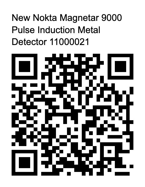 New Nokta Magnetar 9000 Pulse Induction Metal Detector