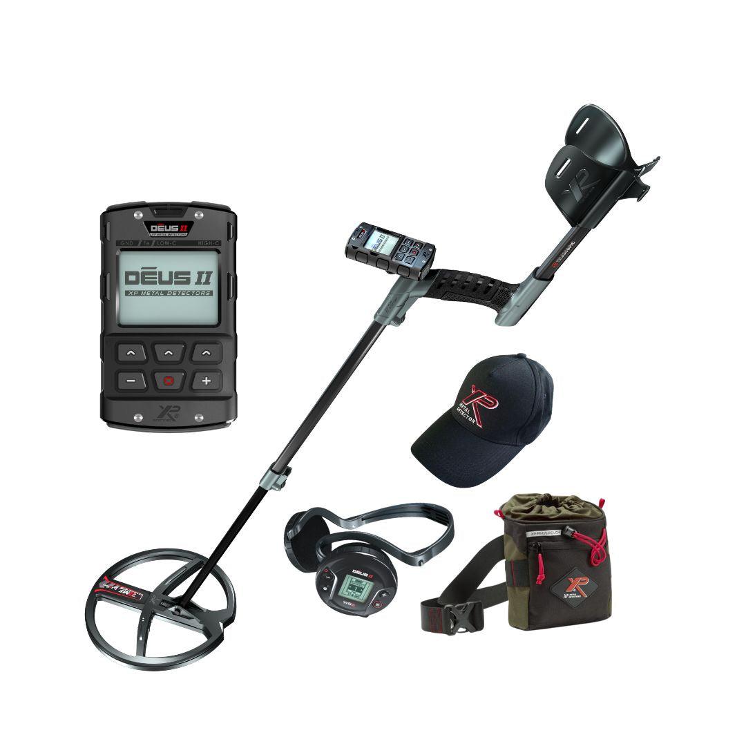 XP DEUS II Metal Detector + Cap + Pouch-Destination Gold Detectors