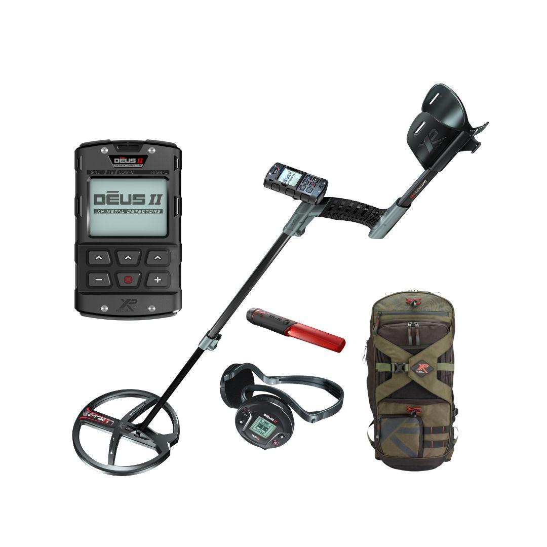 XP DEUS II Metal Detector with MI6 Pointer and 280 Backpack