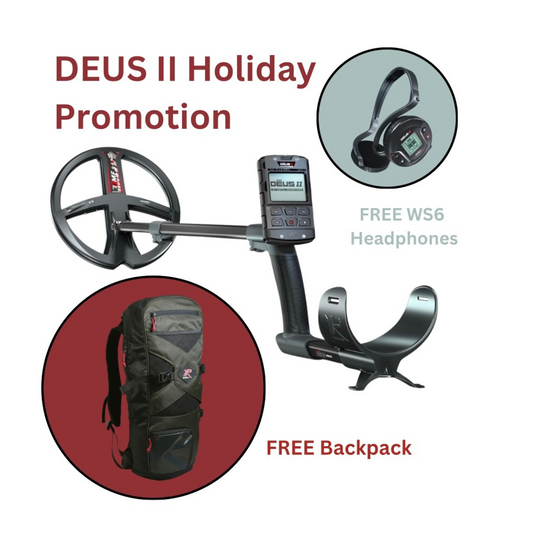 XP DEUS II Metal Detector with Remote Control and WS6 Headphones