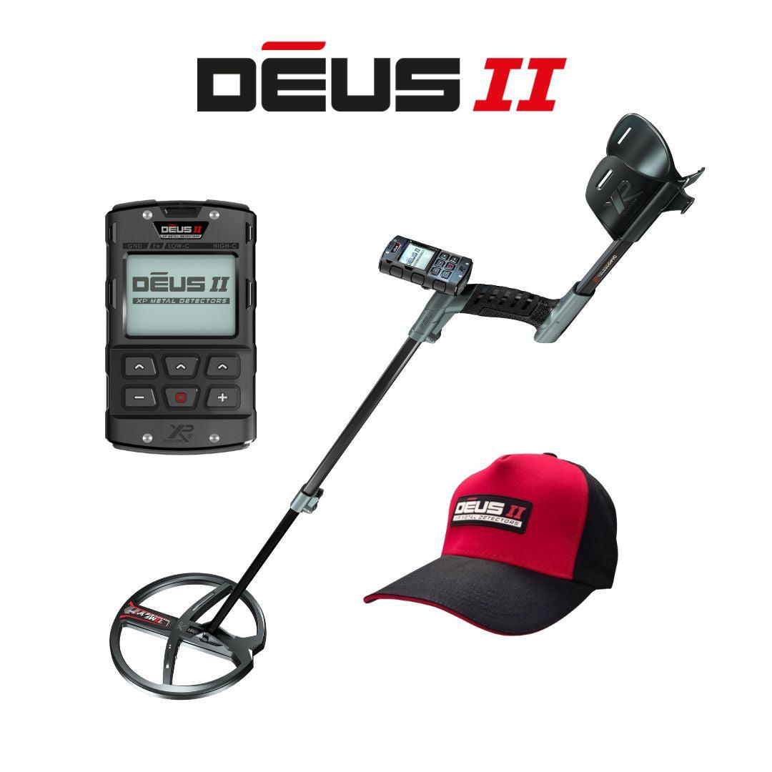 XP DEUS II RC Metal Detector with DEUS II Cap and Free MI-6 Pointer