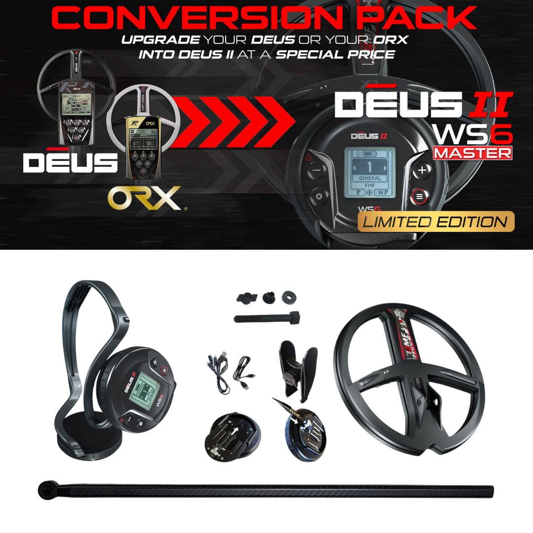 XP DEUS II WS6 Master Conversion Pack Metal Detector - Destination Gold Detectors