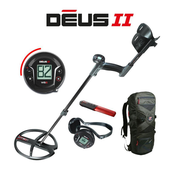 XP DEUS II WS6 Master Metal Detector + Backpack 240 + MI-6 Pinpointer-Destination Gold Detectors