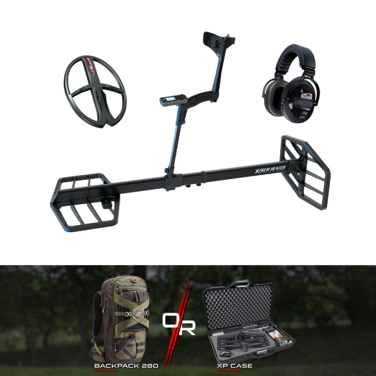 XP Deus II RC Metal Detector, WSAII-XL Headphones and Xtrem Hunter Deep Seeking Coil Bundle
