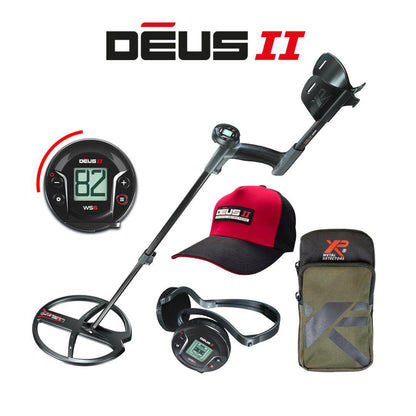 XP DEUS II WS6 Master Metal Detector with Cap and Phone Pouch