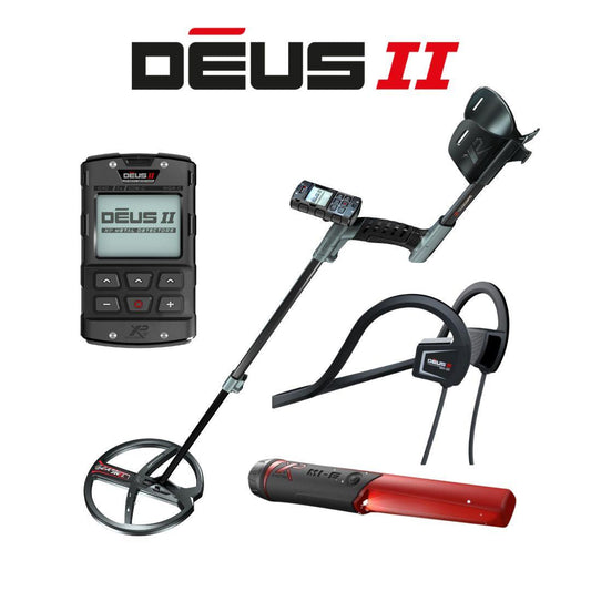 XP DEUS II Metal Detector with RC, Waterproof Headphones and MI-6 Pinpointer
