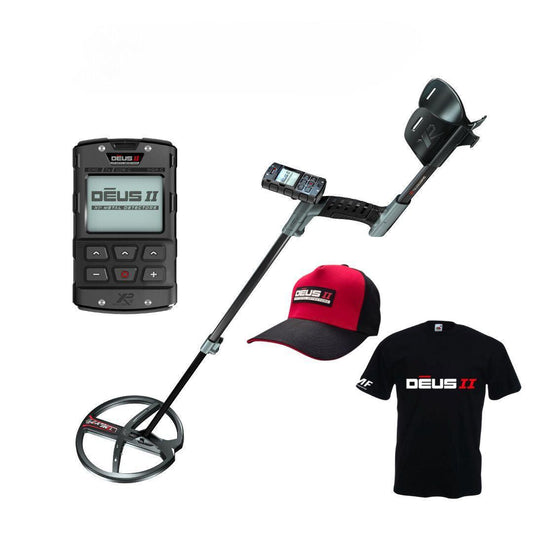 XP DEUS II RC Metal Detector with T-Shirt and Cap