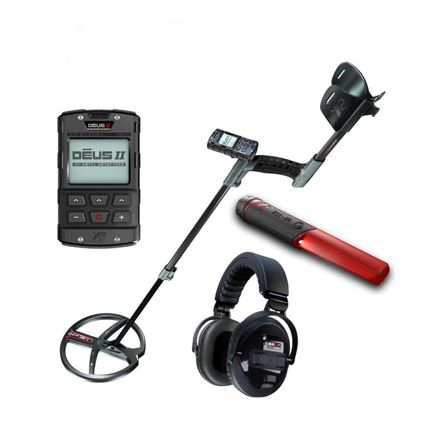 XP DEUS II RC Metal Detector with FMF Coil, WSAII-XL, and Free MI-6 Pointer