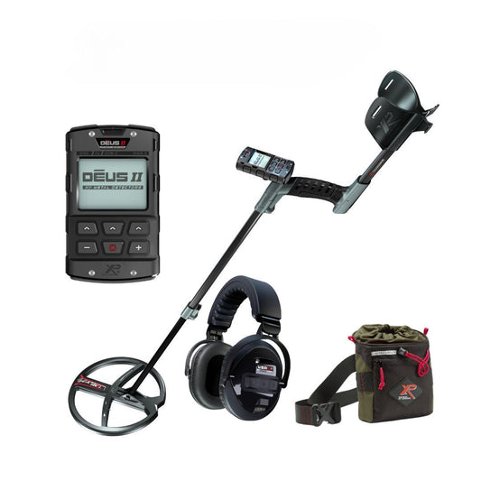 XP DEUS II RC Waterproof Metal Detector with FMF Coil, Remote Control and WSAII-XL Wireless Headphones