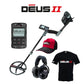 XP DEUS II RC Metal Detector with WSAII-XL Headphones, T-shirt, and Cap