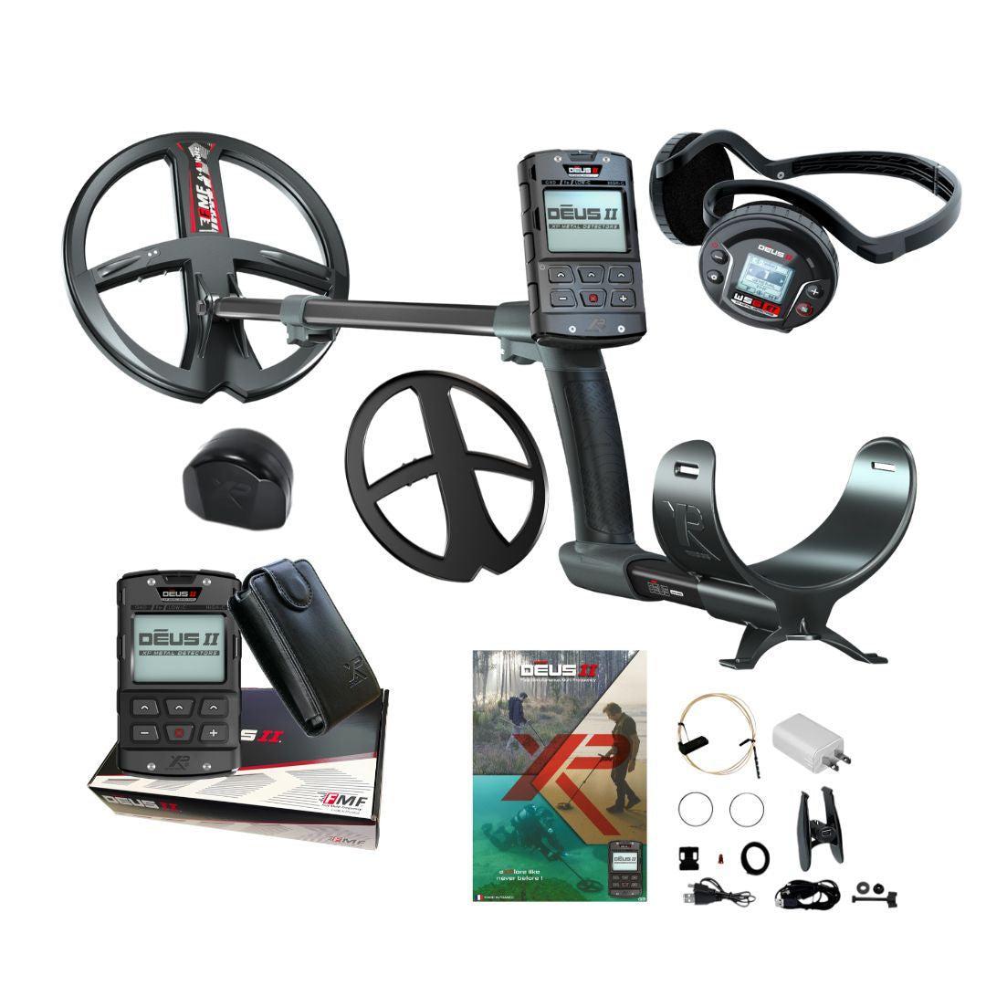 XP DEUS II Metal Detector with 11" FMF Search Coil, RC and WS6 Stereo Headphones