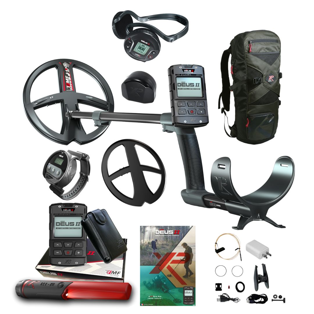 OPEN BOX XP DEUS II Metal Detector w/ Remote Control, Wireless Headphones and Pointer