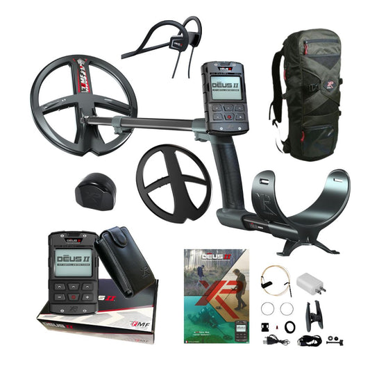 XP DEUS II with BH-01 Headphones Metal Detector and Backpack 240 - Destination Gold Detectors