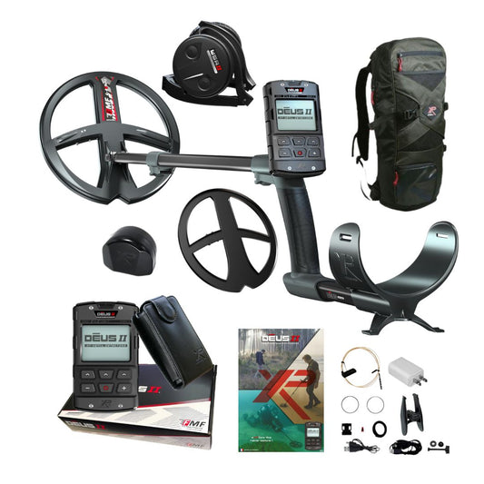 XP DEUS II Metal Detector with WSAII Headphones and Backpack 240- Destination Gold Detectors