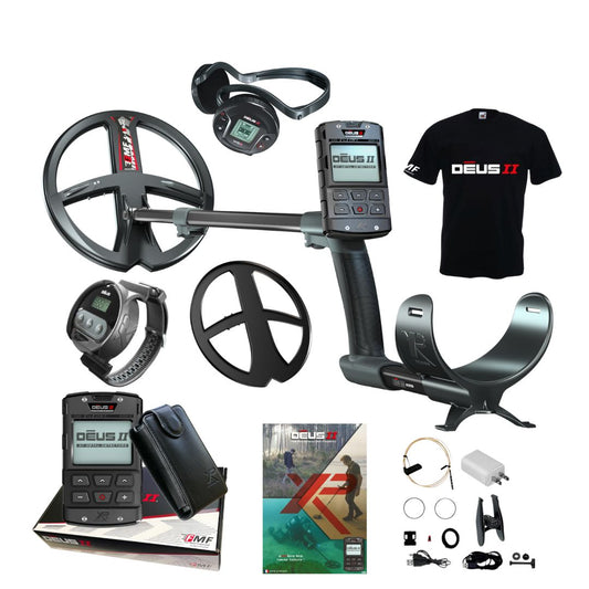 XP DEUS II WS6 Metal Detector with WS6 Wristband and XP DEUS II T-shirt - Destination Gold Detectors