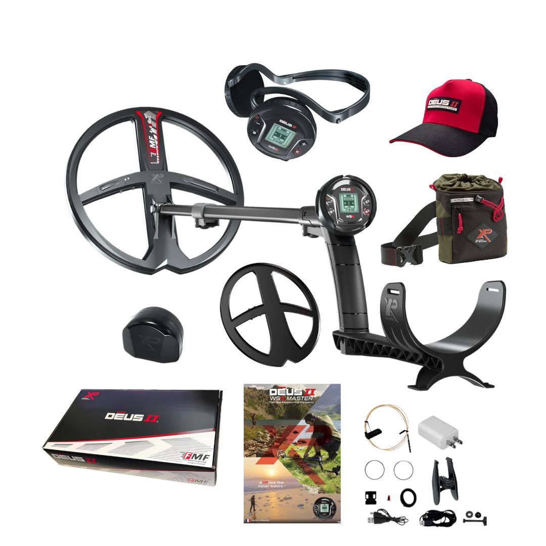 XP DEUS II WS6 MASTER with DEUS II Cap and XP Finds Pouch