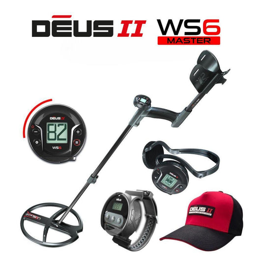 XP DEUS II WS6 Master with DEUS II cap and Wristband - Destination Gold Detectors