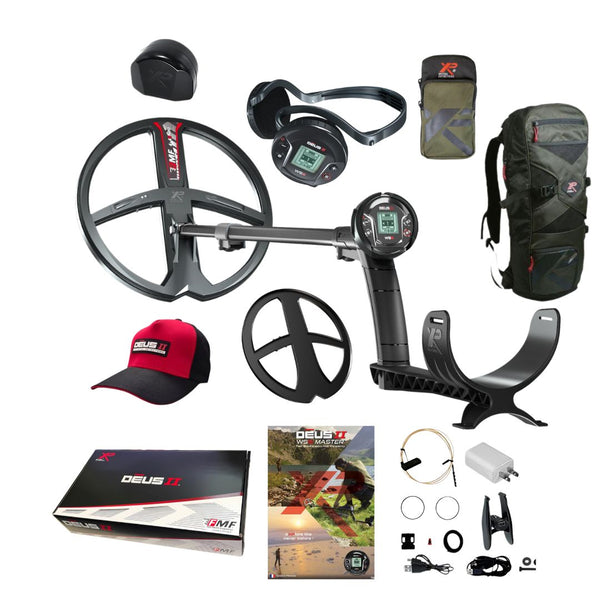 XP DEUS II WS6 Master Metal Detector with Cap, Phone Pouch and Backpack 240 - Destination Gold Detectors